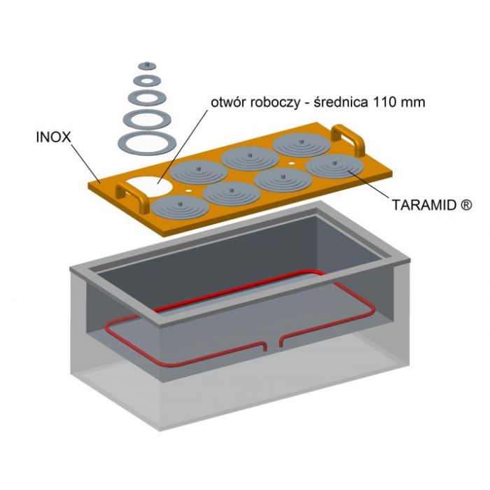 Pokrywa z krążkami redukcyjnymi B 8